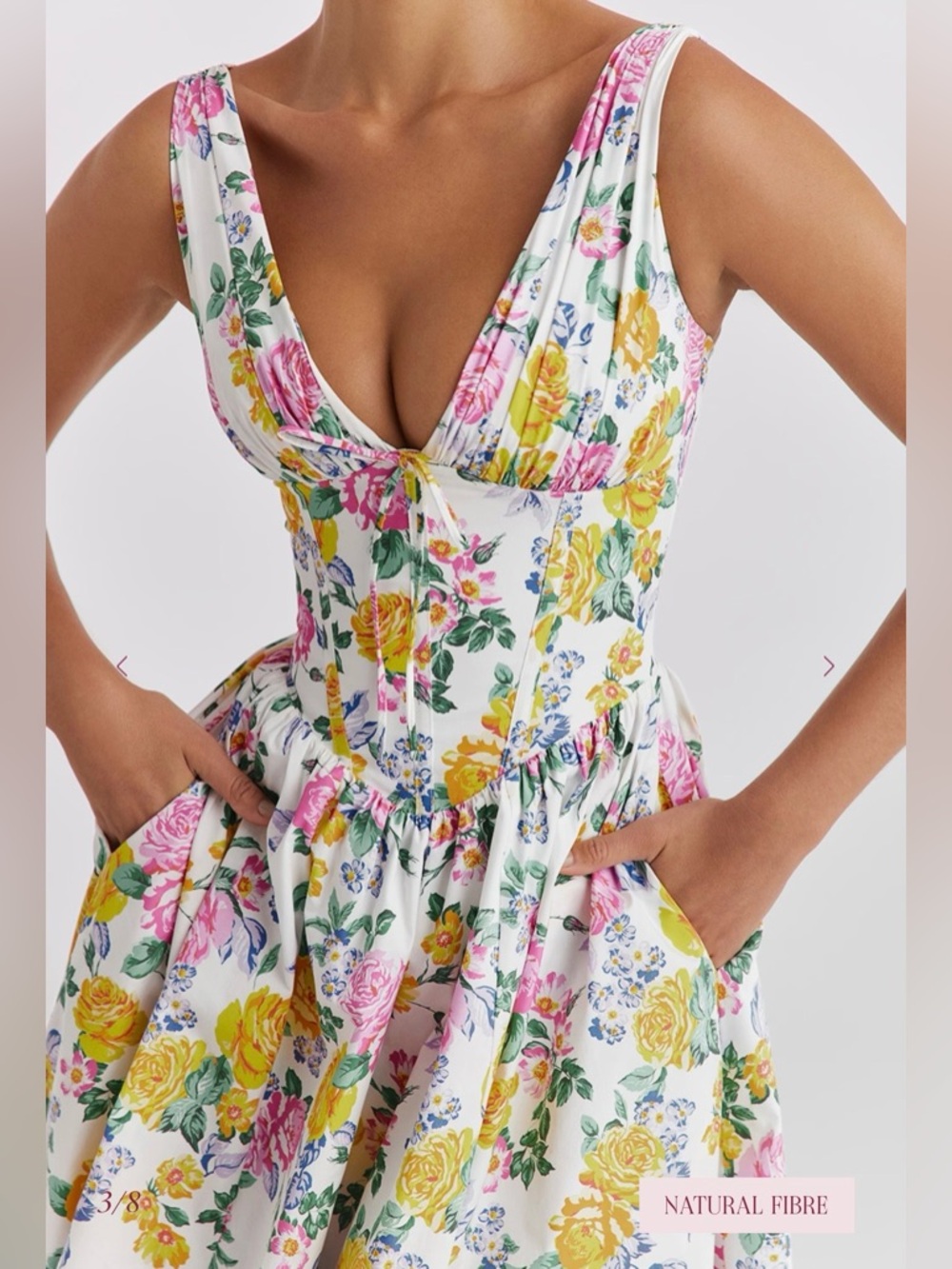 House of CB Emmelina floral cotton blend dress - Picture 5 of 13